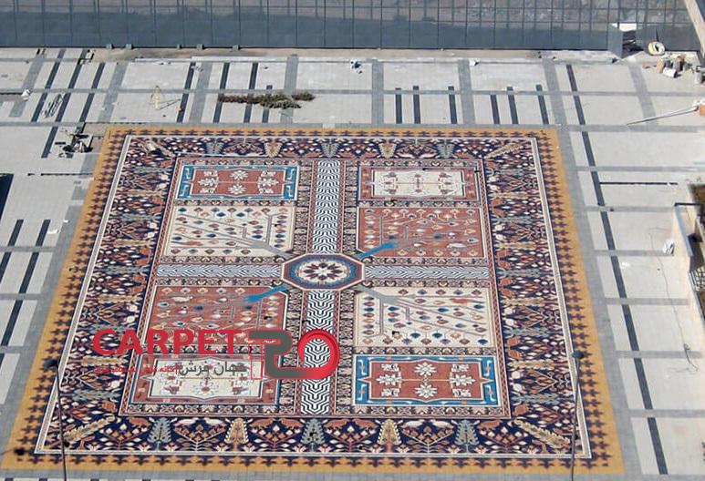 زیباترین و بزرگترین فرش سنگی جهان در تبریز