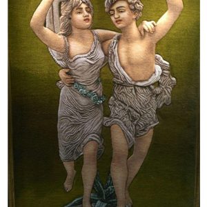 تابلو فرش دستباف تندیس آدم و حوا (55_51)