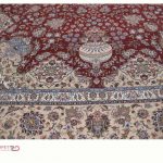 جفت فرش دستباف 24 متری لچک ترنج گل ابریشم (50)