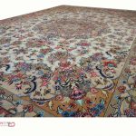 جفت فرش دستباف 9 متری لچک ترنج گل ابریشم (110)