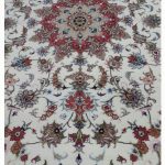 جفت فرش دستباف 6متری طرح شجاعی گل ابریشم (98)