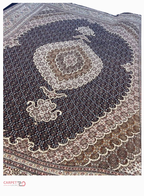 جفت فرش دستباف 6 متری گل ابریشم (4)