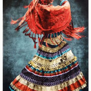 تابلو فرش دستباف طرح رقص مکزیکی چله ابریشم (1)