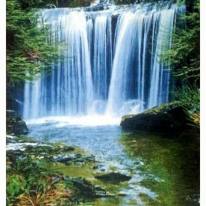 تابلو فرش دستباف طرح آبشار چله ابریشم (363)