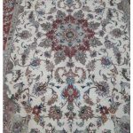 جفت فرش دستباف 6متری لچک ترنج گل ابریشم (136)