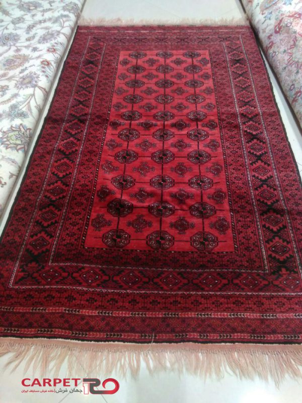 قالیچه دستباف قرمز قدیمی
