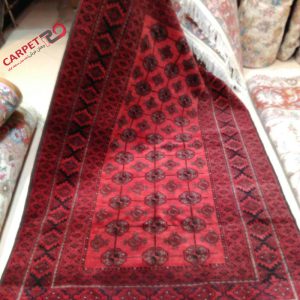 قالیچه دستباف قرمز قدیمی (405_14)