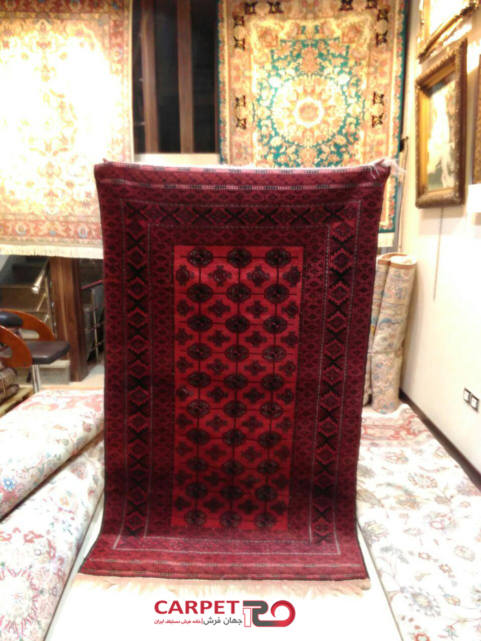 قالیچه دستباف قرمز قدیمی